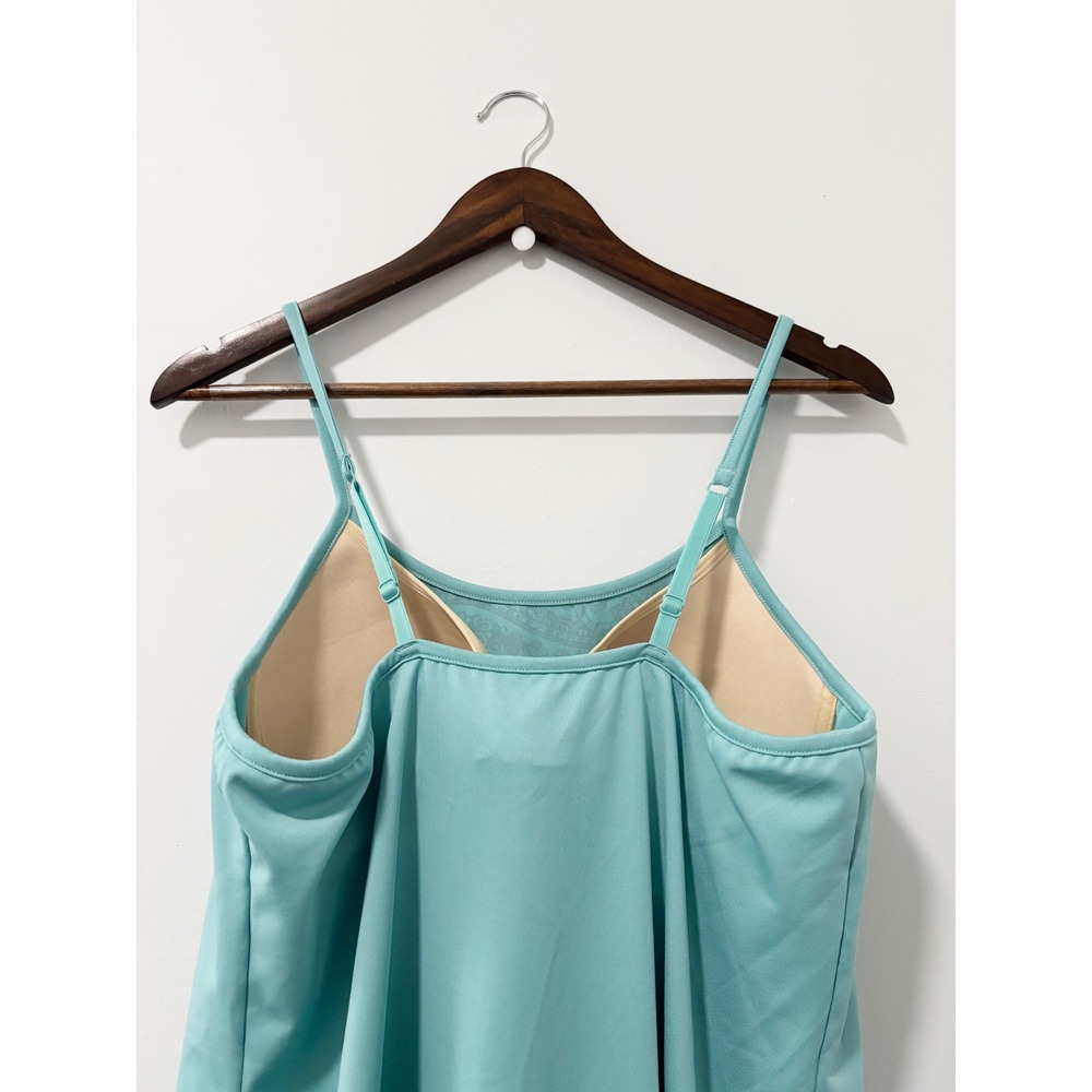 Athleta Shorebreak Swim Dress Womens XL Paisley Adjustable Strap Built-in Bra - Picture 4 of 11